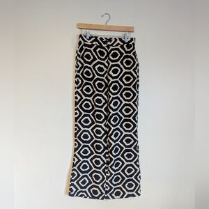 Sincerely Jules Black and Cream Geometric Pants
